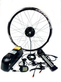 Electric Bicycle Conversion Kit with Hub Motor, Lithium Battery & Controller for E-bike Upgrade