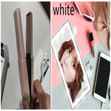 Lightweight Hair Straightener, Mini Ceramics Hair Curler, 3 Constant Temperature Portable Flat Iron, Travel Essentials