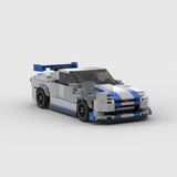Modular Sports Car, Assembled Building Blocks Model