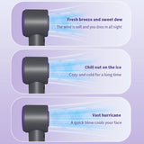 Portable Handheld Turbo Fan, Cooling Semiconductor Refrigeration, 3000mAh Battery Wind Speeds, Adjustable Mini Personal Equipment