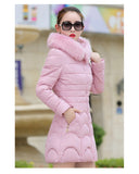 Winter New Fashion Slim Quilted Coat, Big Fur Collar, Thick Warm Jacket