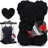 Rose Bear, Preserved Fake Flower, Valentine's Day, Birthday Present