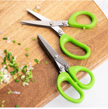Stainless Steel Multi-layer Herb & Green Onion Scissors for Seaweed, Spices & Kitchen Prep