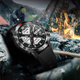 Outdoor Smartwatch with Pedometer, Weather & Wellness Tracking