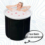 Portable Inflatable Ice Recovery Tub for Cold Water Therapy – Foldable PVC Soaking Pool with Air Ring Support for Indoor & Outdoor Use