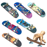 DIY Toy Skates, Park Tech, Deck Stunt Part with Metal Bracket and Bearing Wheel, Professional Finger Skateboards