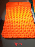 Tent Air Camping Mats, Inflatable Cushion Double Outdoor Picnic Beach Two-plaid Blanket, Baby Pad Home Rest Soft Mattress