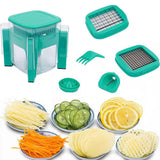 Multifunctional 12-piece Vegetable Slicer and Cutting Machine