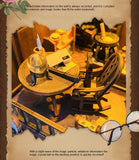 DIY Model, Cottage Magic Book Stand, Assembled Small House, Three-dimensional Building