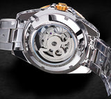 Forsining Skeleton Carved Tourbillon, Mechanical Luxury Men's Wristwatch