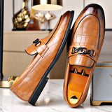 Men's Horse Buckle, British Style Business Casual Leather Shoes