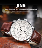 Sports Fashion Six-pin Multi-function Belt, Men's Quartz Watch