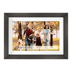 Wooden Frame Smart Touch, HD Wireless Digital Photo Frame