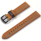 Grained Leather Strap for Quick Release, Hand Made Retro Watch Bands (Watch not Included)