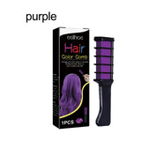 Temporary Hairdressing Comb Mild, No Hair Damage, No Scalp Damage, Easy to Change Hair Color