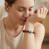 Traditional Chinese Herbal Bead Bracelet – Handmade Incense Wood Aromatherapy Jewelry