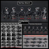Military Building Blocks Doll, Assembled Desert Army