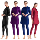 Premium Quality Plus Size Three-piece Muslim Burkini Swimsuit