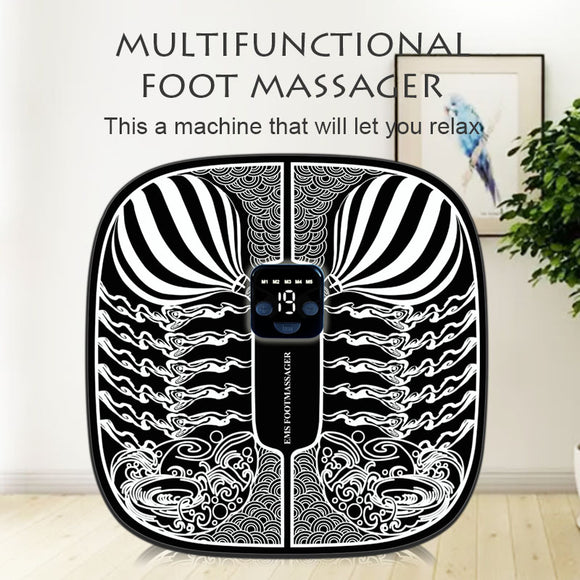 Smart EMS Massage Foot Mat, Micro-current Pulse Physiotherapy Instrument