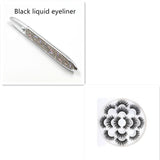 False Eyelashes, Self-adhesive Multicolor Eyeliner