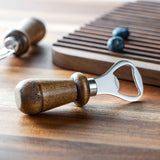 Stainless Steel Wooden Handle Bottle Opener