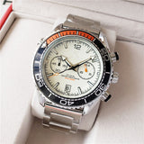 Simple Two Eyes Five Hands Calendar, Men's Quartz Watch