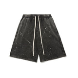 Men's Drawstring Elastic Waist Straight Shorts