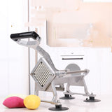 Manual Stainless Steel Potato Strip Cutting Machine with 3 Blades – Chinese Style Kitchen Slicer