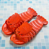 Cute Lobster Slippers for Kids Women Men, Summer Beach Shoes