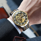 Men's Luminous Day and Night Star Mechanical Watch