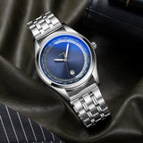 Premium Men’s Steel Wristwatch, Luminous Waterproof Sports Design