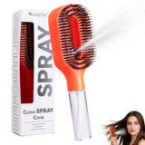 One-click Spray Hair Brush – Anti-frizz Detangling Comb with Water Mist