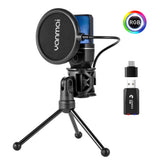 RGB Wireless Desktop Noise Reduction Game Microphone
