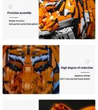 Building Blocks Assembled Animal Head Model, Decorative Creative Toy