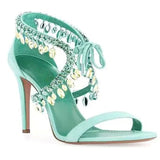 Stiletto Heel Rhinestone, Simple Women's Shoes