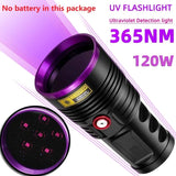 Six-core 365nm, High Power, UV Purple Light, Aluminum Alloy Torch
