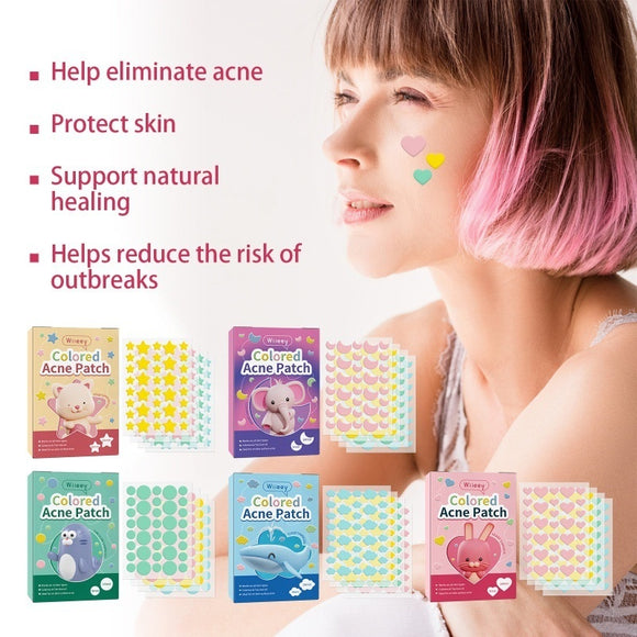 Fade Acne Marks Spot Cleaning, Closed Mouth Multi-style Graphic Acne Patch