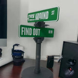 Find Out Street Sign, Desk Decoration