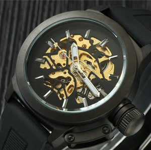 Mechanical Automatic Silicone Strap, Fashion Casual Sports Men's Watch