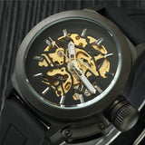 Mechanical Automatic Silicone Strap, Fashion Casual Sports Men's Watch