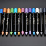 Pearlescent Silkworm Eyeshadow Pen, Lasting Waterproof Non-blooming, Shiny Pearlescent Gel Pen