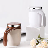 Rechargeable Automatic Coffee Cup, High Value Electric Stirring Lazy Milkshake Rotating Magnetic Water Cup