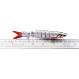 Pike Fishing Lures, Artificial Multi Jointed Sections, Hard Bait Trolling Pike Carp Fishing Tools