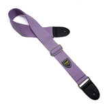 Adjustable Pure Cotton Guitar Strap with Leather Ends – Comfortable Instrument Shoulder Belt Accessory