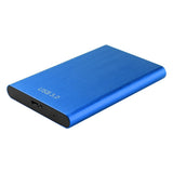 USB 3.0 Aluminum Alloy External Hard Drive Enclosure – Screw-free HDD/SSD Case, No Memory
