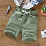 Leisure Loose, Korean Cotton and Linen, Plus Size Men's Shorts