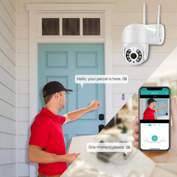 Cross-border New Wireless WiFi Surveillance Camera, Dual Light Source AI Intelligent Monitoring Ball Machine with Cloud Storage