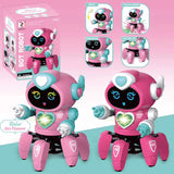 Smart Dancing Robot, Electronic Six-claw Dance LED Music Niena Toys for Children, Birthday Gift
