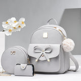 Women's Korean-style All-match, Casual Backpack Set