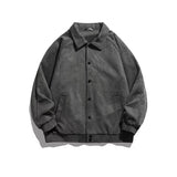 Men's Autumn Winter Suede Bomber Coat, Autumn Top Jacket
